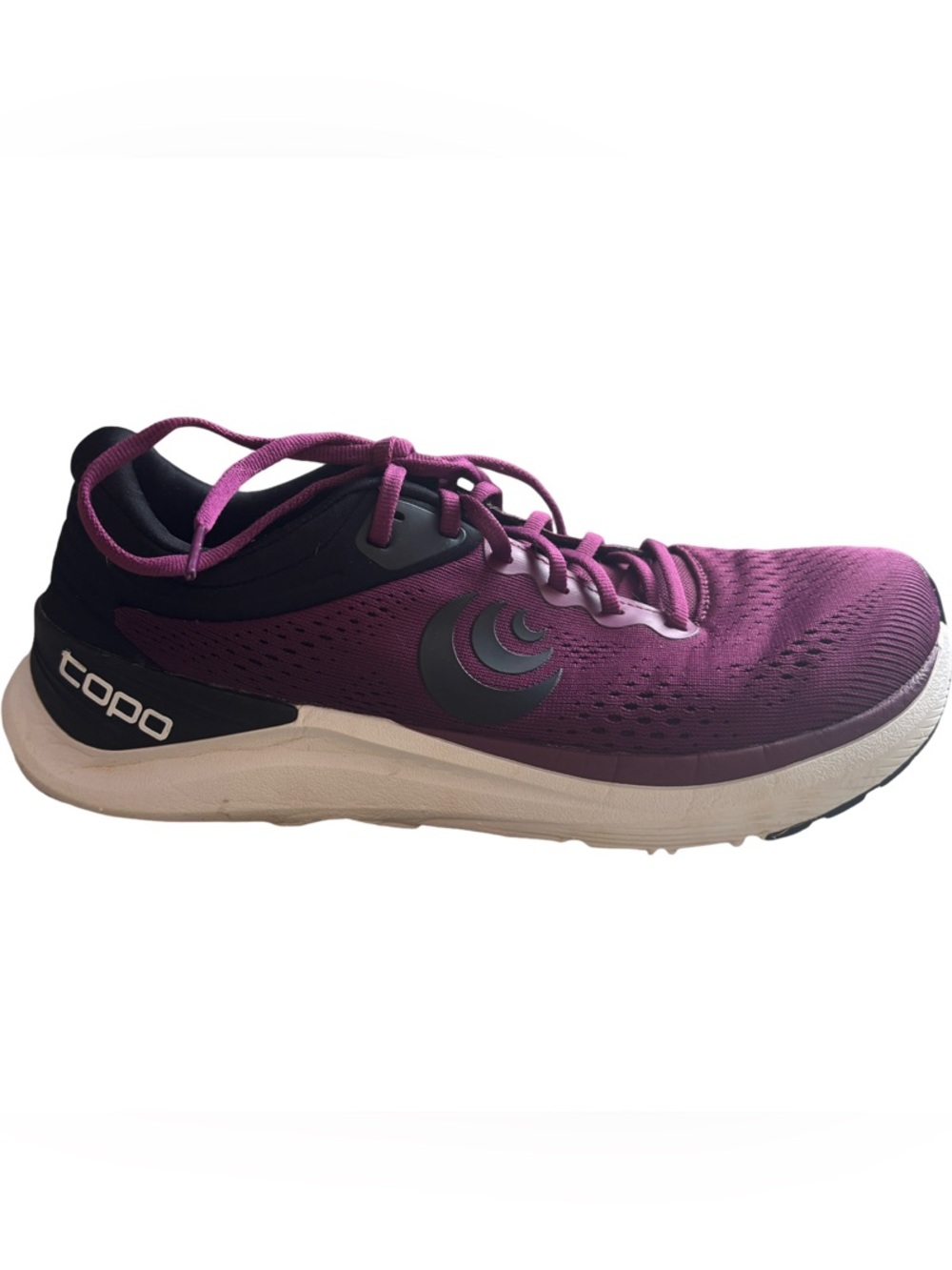 Topo Ultrafly 4 Athletic Shoes - Wine/Black Size 9 - Picture 2 of 9